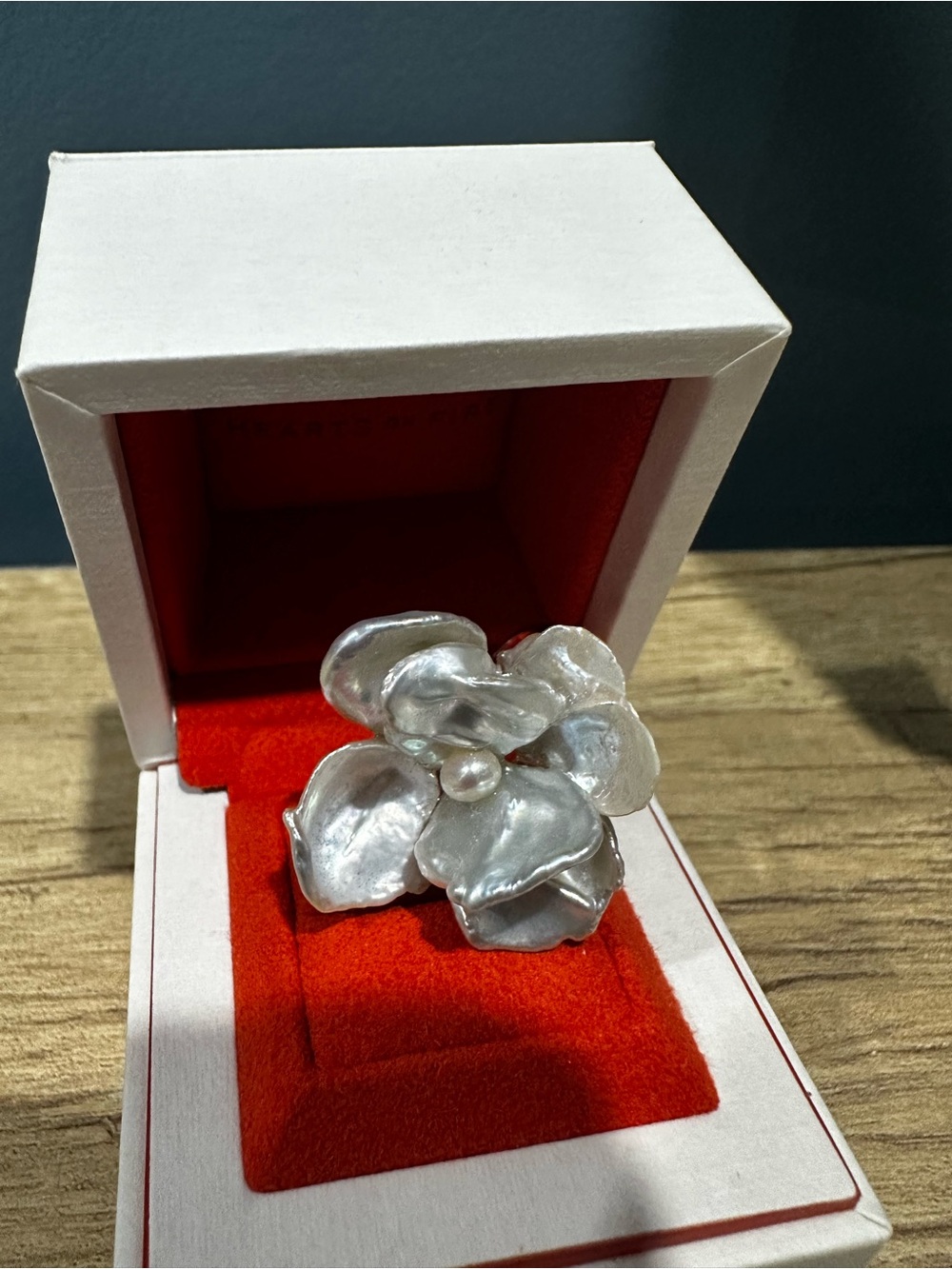 Elegant Keshi Pearl Ring